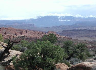 View From Arches National Park Road 2