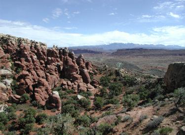 View From Arches National Park Road 6