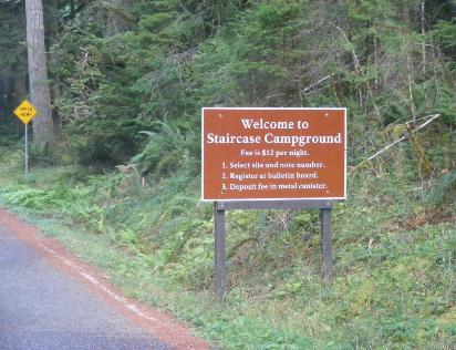StaircaseEntrance Sign  Olympic National Park