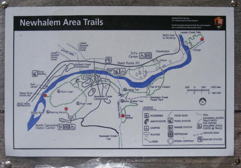 Newhalem Area Trail Map