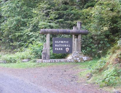 Olympic National Park Sign at Staircase Campground
