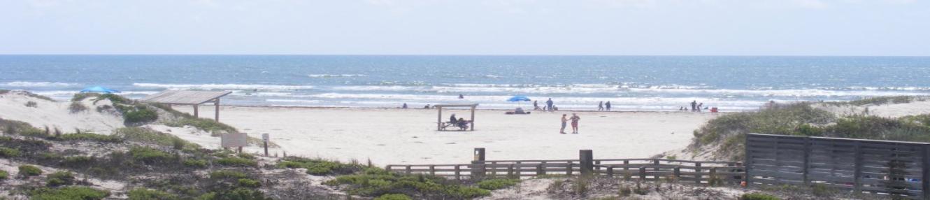 Beach at Padre Island Visitor center